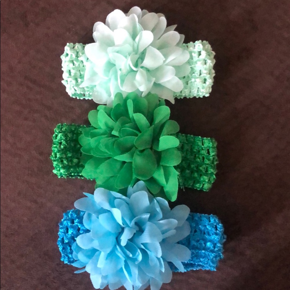 Set of 3 baby girl headbands *NWOT*